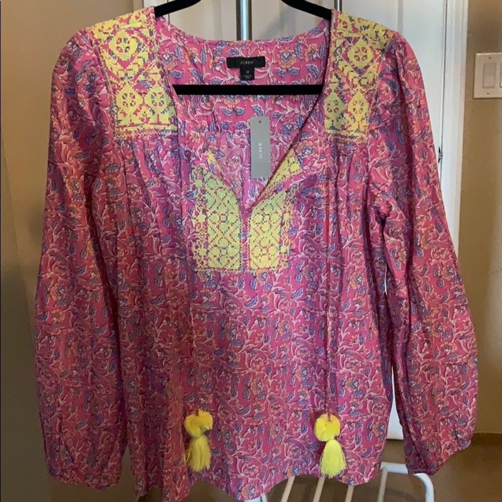 J. Crew Pink Blouse